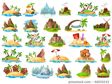 Set of different island Set of different island 48850242