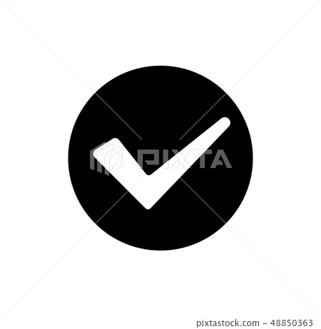 Check mark / confirmed / checked icon - Stock Illustration [48850363 ...