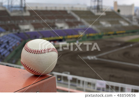 The ball from the stand to the vicinity of the catcher 48850656