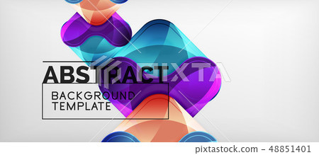 Techno lines, hi-tech futuristic abstract background template with arrow shapes Techno lines, hi-tech futuristic abstract background template with arrow shapes 48851401