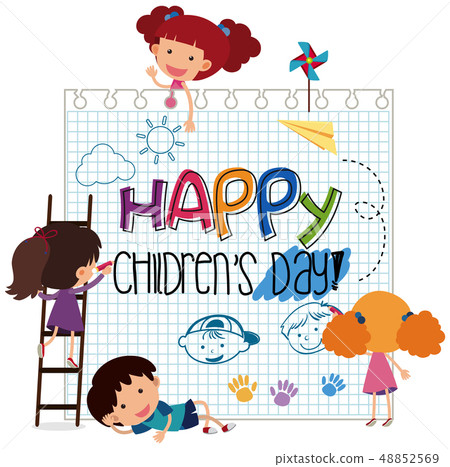 Happy children's day template Happy children's day template 48852569