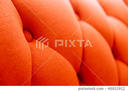 Background of orange velvet sofa Background of orange velvet sofa 48852912