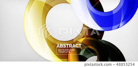 Glossy circles geometric background Glossy circles geometric background 48853254