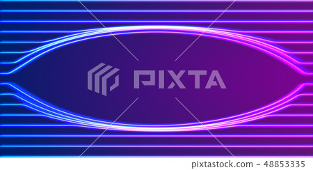 Neon lines background with glowing 80s new retro synthwave style 48853335