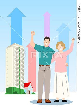 Vector - Wish to buy my house, Home ownership illustration. 007 48853676