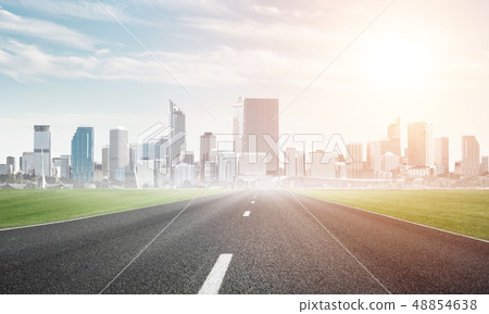Road to big city Road to big city 48854638