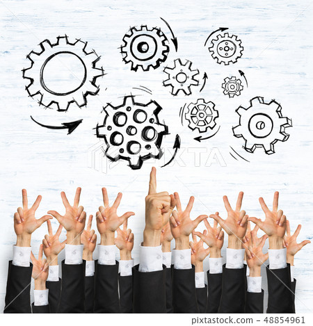 Business and teamwork concept 48854961