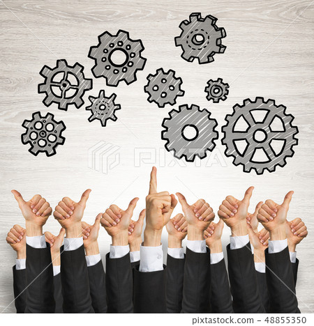 Business and teamwork concept 48855350