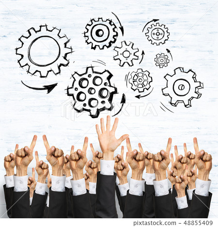 Business and teamwork concept 48855409