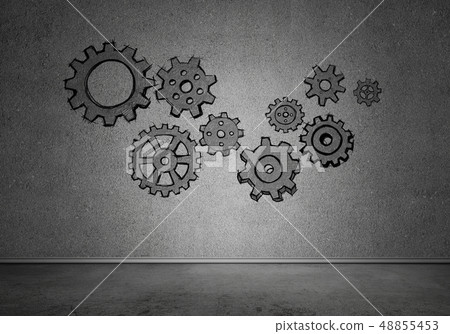 Gear mechanism as teamwork concept Gear mechanism as teamwork concept 48855453