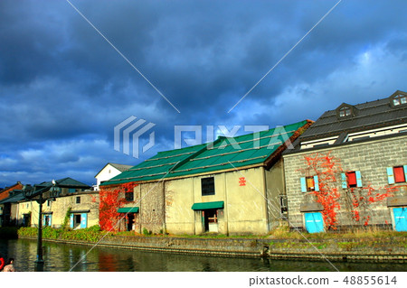 小樽運河秋天風景 小樽運河秋天風景 48855614