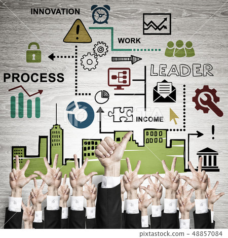 Business and teamwork concept 48857084