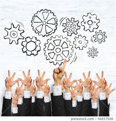 Business and teamwork concept 48857086