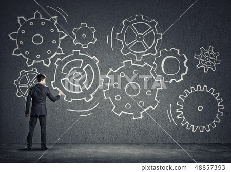 Business working mechanism Business working mechanism 48857393