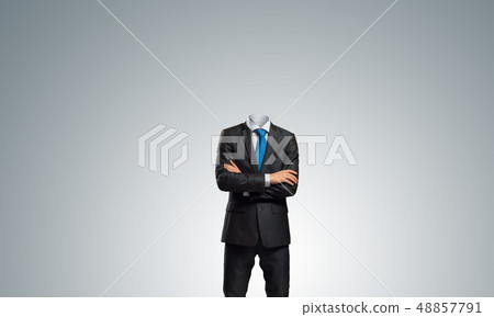 Businessman without head 48857791