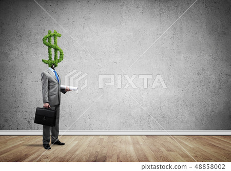 He is always thinking about money 48858002
