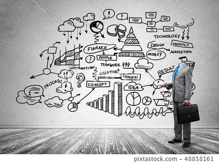 Businessman without head Businessman without head 48858161