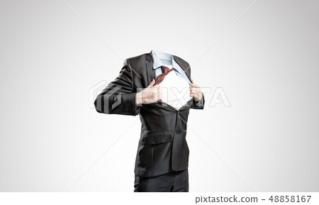 Headless super businessman Headless super businessman 48858167