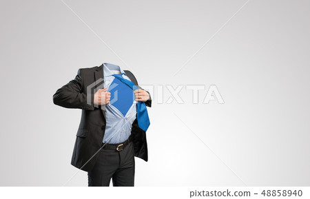 Headless super businessman Headless super businessman 48858940