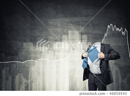 Headless super businessman Headless super businessman 48859543