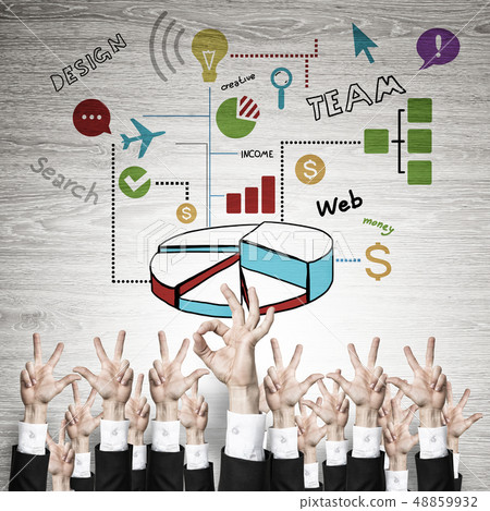 Business and teamwork concept 48859932