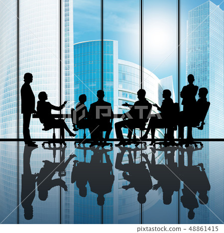 Businessteam at work 48861415