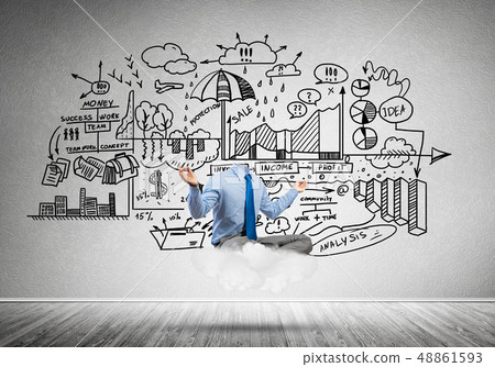 Businessman without head Businessman without head 48861593