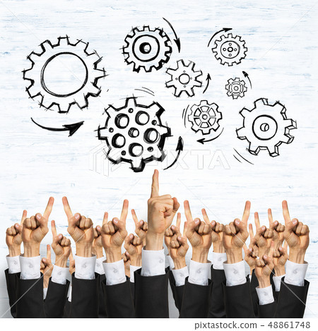 Business and teamwork concept Business and teamwork concept 48861748