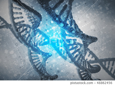 DNA molecules background DNA molecules background 48862456