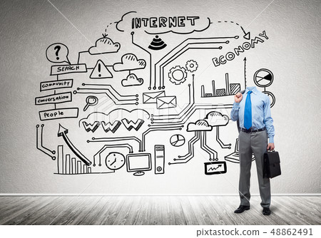 Businessman without head 48862491