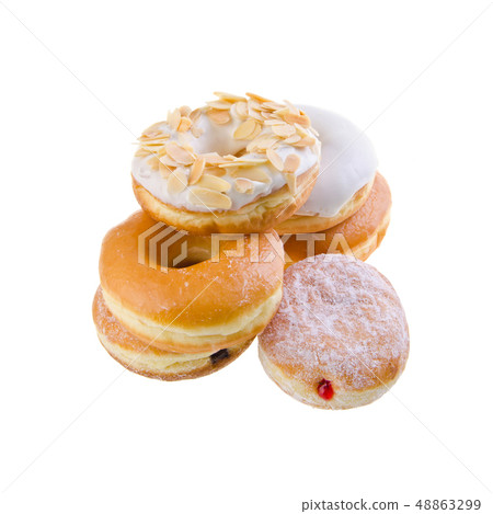 donut or donut with concept on a background. donut or donut with concept on a background. 48863299