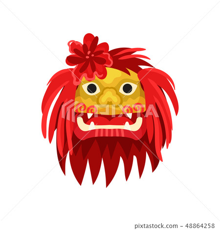 Chinese folk symbolism. East symbols concept. Vector illustration. 48864258