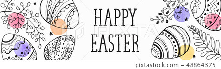 Easter greeting card Easter greeting card 48864375