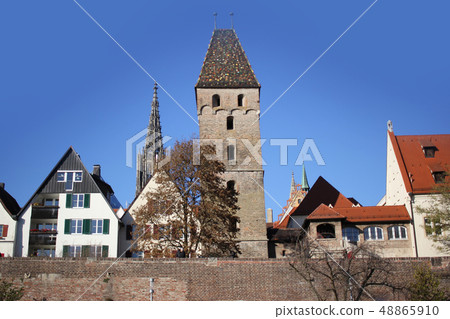 Ulm old city wall Germany Lutheran minster church 48865910