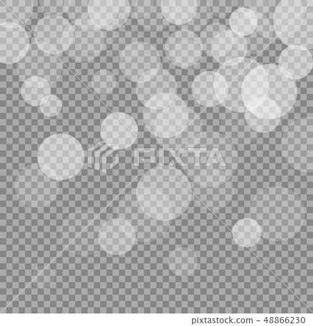 Christmas and New Year vector isolated bokeh lights on dark background 48866230