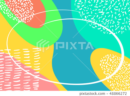 Vector abstract colorful pop art pattern background. Geometric design 48866272
