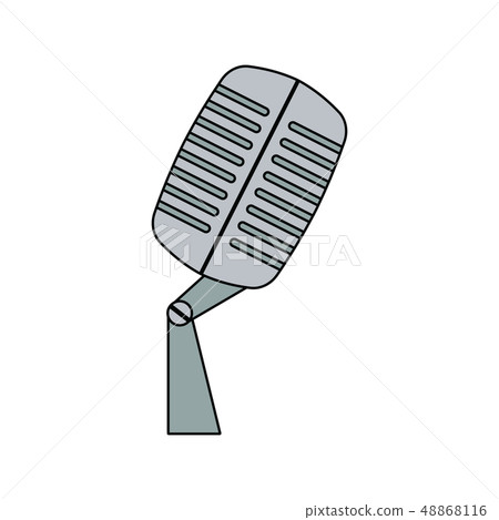 Old microphone icon Old microphone icon 48868116