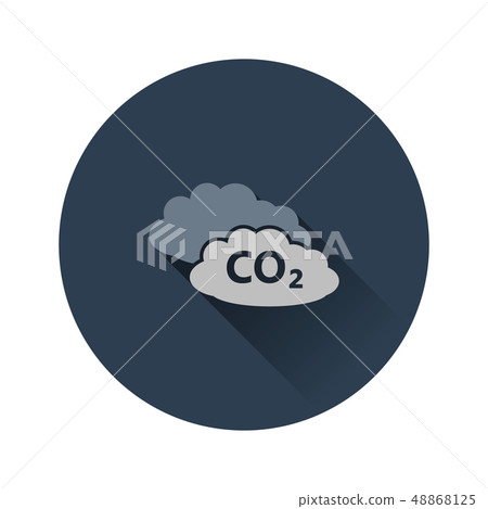 CO 2 cloud icon 48868125