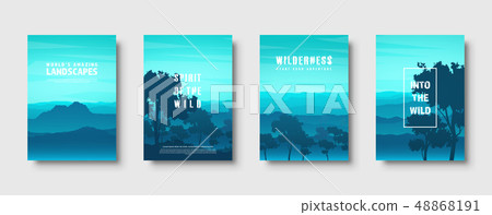 Mountains and forest. Wild nature landscape. Travel and adventure.Panorama. Into the woods. Horizon Mountains and forest. Wild nature landscape. Travel and adventure.Panorama. Into the woods. Horizon 48868191