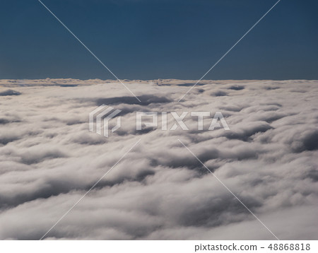 A sea of thick clouds from the view from above A sea of thick clouds from the view from above 48868818