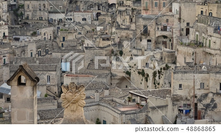 A view of the old town of Matera A view of the old town of Matera 48868865
