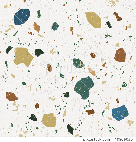 Terrazzo seamless patterns. Classic Italian marble Terrazzo seamless patterns. Classic Italian marble 48869030