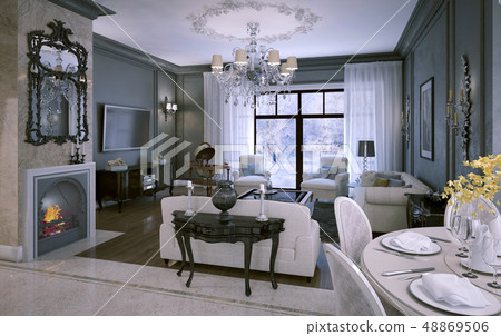 Luxury living room Luxury living room 48869506