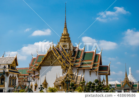 玉佛寺寺廟杜斯特Maharaprasat宮殿 玉佛寺寺廟杜斯特Maharaprasat宮殿 48869686