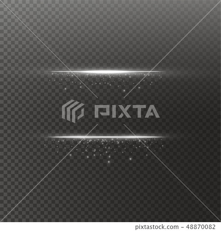 Glow isolated white transparent effect, lens flare, explosion, glitter, line, sun flash, spark and 48870082