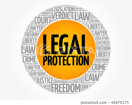 Legal Protection word cloud collage 48870175