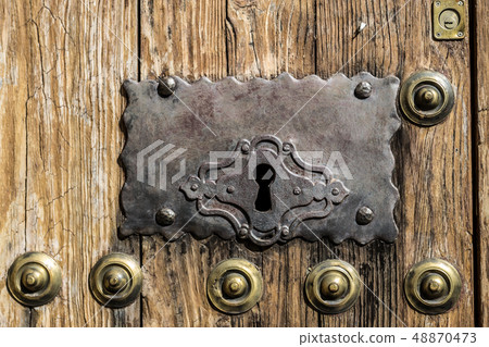 Old door in Caceres (Spain) Old door in Caceres (Spain) 48870473