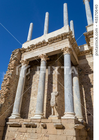 Classic Roman amphitheater located in Merida 48870640