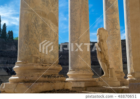 Classic Roman amphitheater located in Merida 48870651