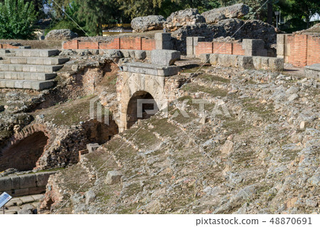 Roman coliseum in Merida (Spain) 48870691